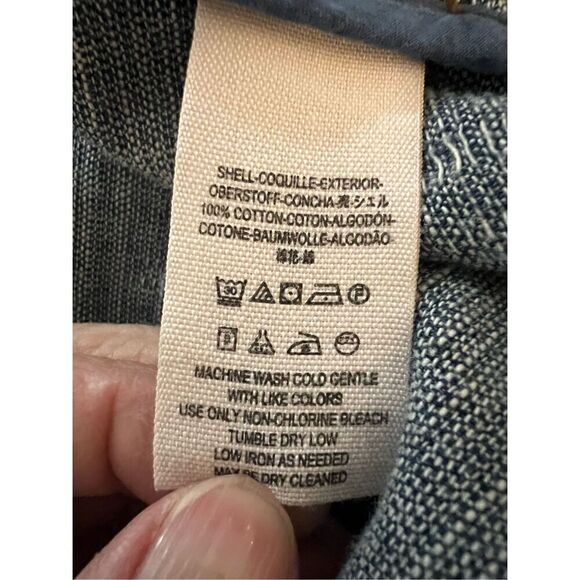 Free People Tattered Tennis Bomber Zip & Snap Front Distressed Jacket M - Picture 10 of 12